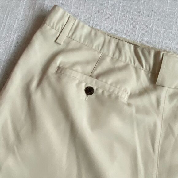 Caribbean Joe Cream Dressy Shorts Pleated Front - Picture 10 of 12